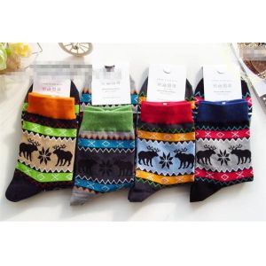 China 2015 Newest design christmas cotton winter compression dress socks in high quality on sale