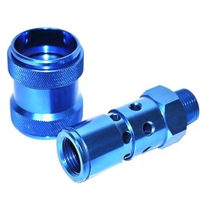 Various Color Precision CNC Turned Components Anodized Aluminum Connected Joint