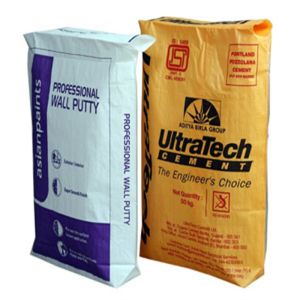 China Empty Cement Packaging Bags 20KG 40KG 50KG PP Block Bottom Valve Bag on sale