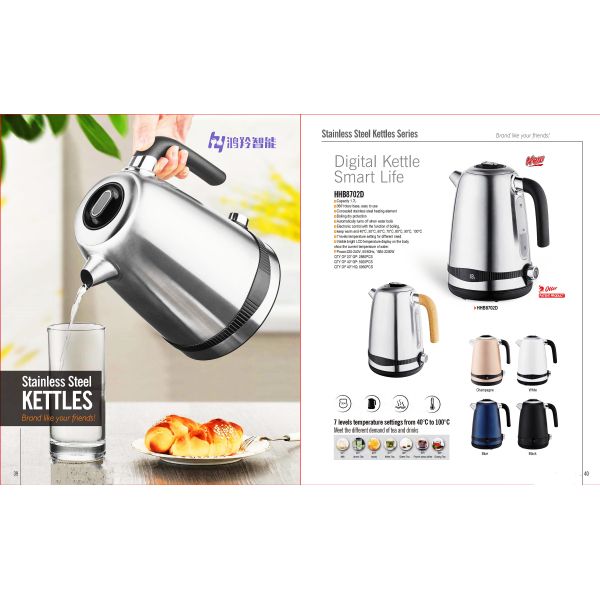 Electric Kettle with Automatic Shut-Off and Boil-Dry Protection