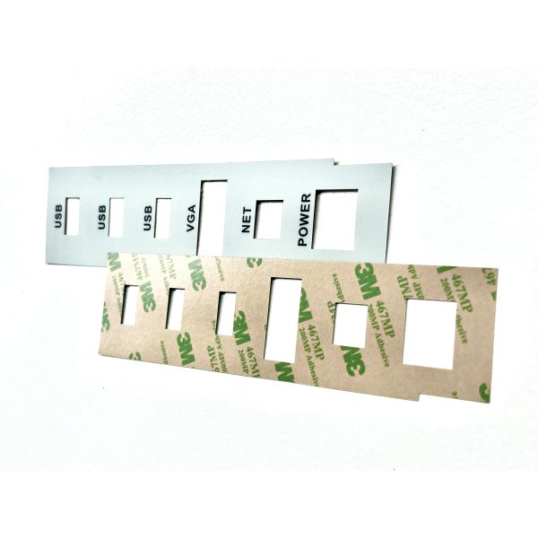 PMS Matching PC Custom Graphic Overlays With 3M467 Rear Adhesive