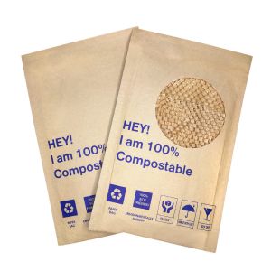 FSC Kraft Paper Honeycomb Padded Mailer For Apparel Shipping