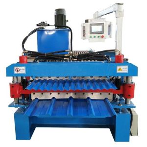 Corrugated and IBR Double Layer Roll Forming Machine Full Automatic Plc Control