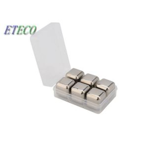 China Wine Drinking Silver Stainless Steel Ice Cubes Dishwasher Safe Unbreakable on sale