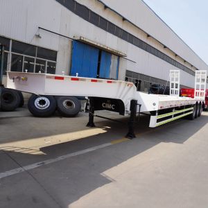 Quality CIMC Transformer 60T Step Deck Tri Axle Lowboy Trailer for sale