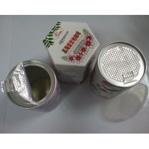 Round Nutrition Foods Airproof Paper Composite tube Cans , Paper canister