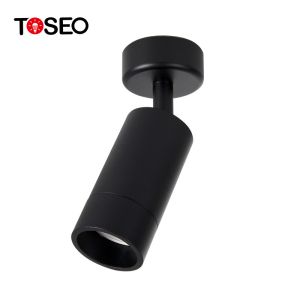 Aluminium Cylinder Adjustable Gu10 Downlight Fitting Surface Mounted Spotlights