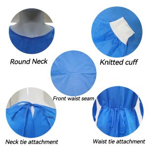 Protective Clothing Preventing Cross Infection Disposable Isolation Gown With