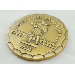 Brass Stamped Personalized Coins 3d Antique Gold Plating