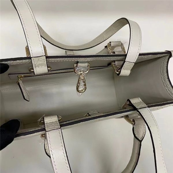 Authentic Crocodile Leather Women Business Travel Handbag Female Laptop Bag Genuine Alligator Skin OL Lady Working Purse