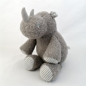 Velvet Plush Rhinoceros Lovely Toy Children Stuffed Animal Rhinoceros Doll