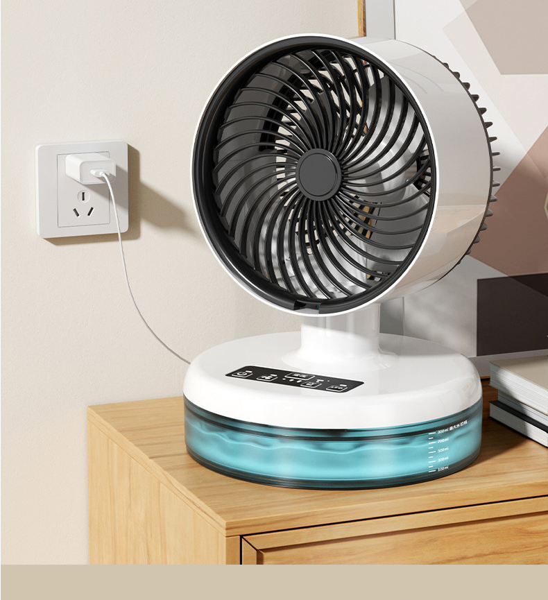 Household Mini 900 ml Air Conditioning Fan Portable USB Rechargeable Spray Air Cooler