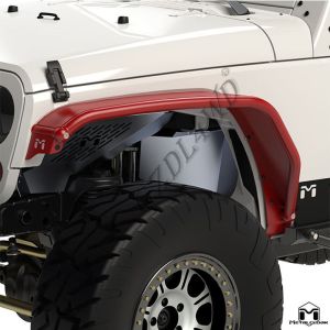 Overland Tube Off Road Fender Flares Aluminum Black Powder Coated For Jeep JK