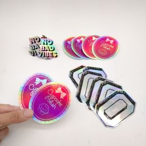 PVC VOID CMYK Custom Die Cut Labels , PMS Adhesive Logo Stickers Waterproof
