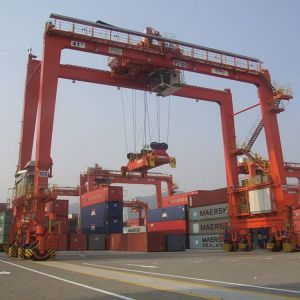 Quality RTG Rubber Tyre Gantry Crane 50ton High Straddle Carrier for sale