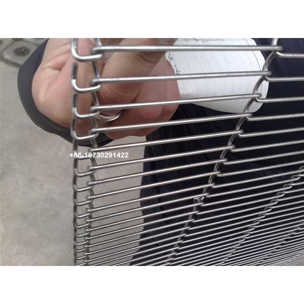 Pizza Convey Ladder Belt on Machine Stainless Steel 304 316 Flat Flex Wire Mesh Belt made in China