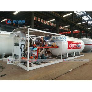 10 Ton 20cbm LPG Skid Station With Filling Dispenser