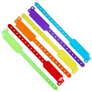 Manufacturer Disposable Custom Wristband Plastic Vinyl PVC Neon Fluorescent