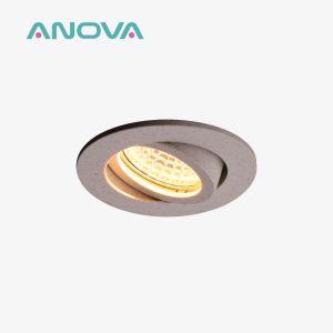 Eco Friendly MR16 Downlight Housing Bamboo Fiber 25 Degree Tilted Recessed Light