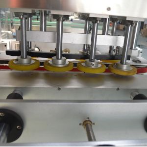 Pneumatic Tire Sealant Bottle Capping Machine with 8 Pairs Wheel Rotation and