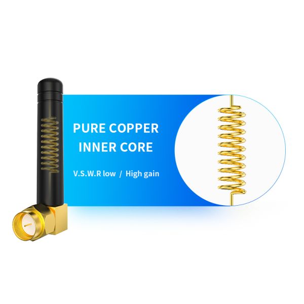 2.4Ghz LoRa/LPWAN Antenna 2dBi 433Mhz 868Mhz 915mhz Rubber Duck Antenna for GSM WIFI