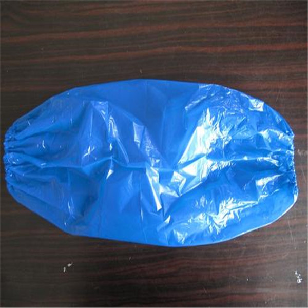 Buy Blue ISO13485 15mic Disposable Plastic Arm Sleeves at wholesale prices