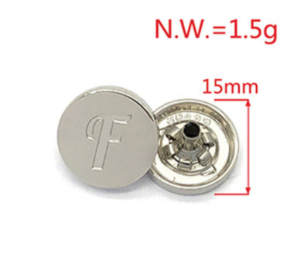 2023 zinc alloy round square gold plated button metal snap button sample free