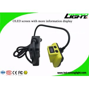 4.07W 530lum 25000LUX Mining Cap Lights With OLED Screen