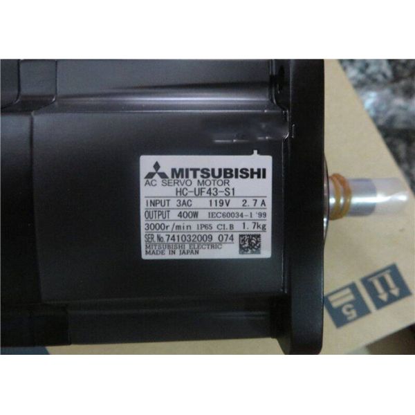 Buy Mitsubishi 400W Motor HC-UF43-S1 Industrial AC Servo Motor 3000rpm NEW in stock at wholesale prices