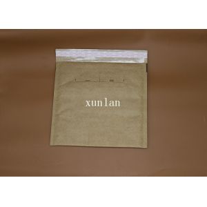 No Fading Kraft Paper Bubble Mailers PE Material With 2 Sealing Sides
