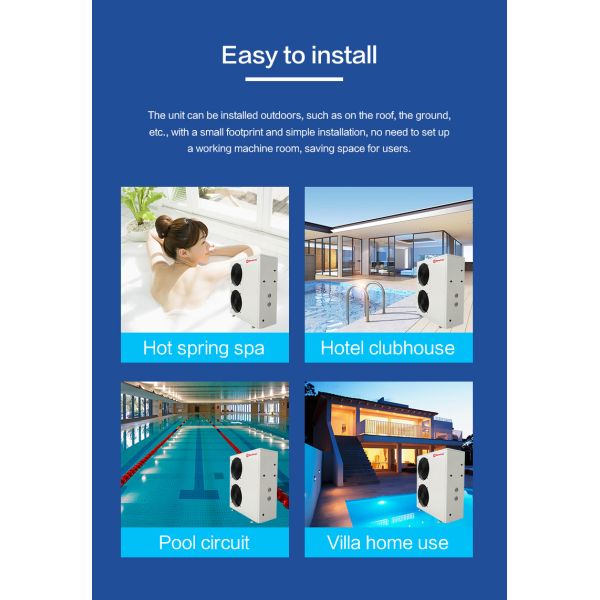 Meeting 18.6KW Unit Air Source Split System Heat Pump Automatically Defrosting