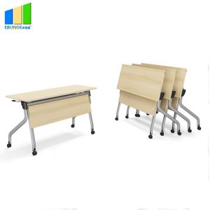 Ebunge School Furniture Wooden Stackable Office Conference Folding Tables