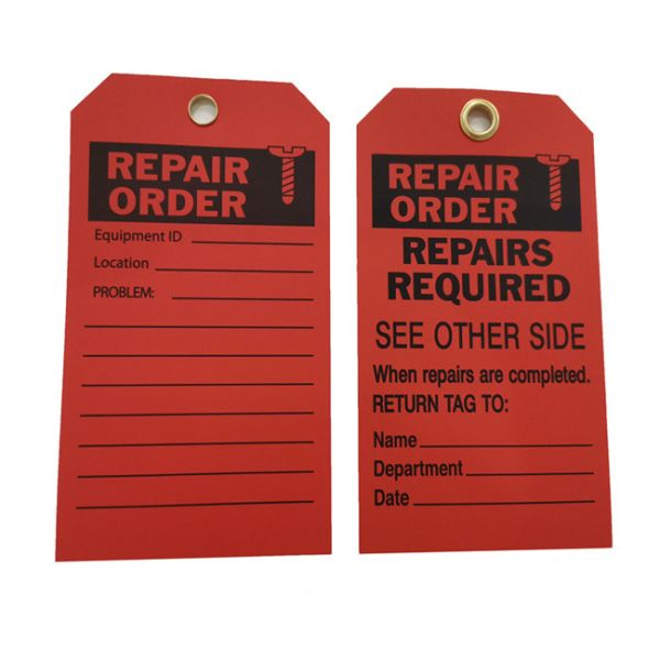 Buy Customized Polyester Safety Lockout Tags 7"X4" For Accident Prevention at wholesale prices