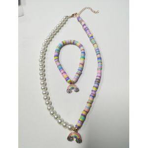 China Durable Party Childrens Jewellery Set , Lightweight Kids Pearl Necklace on sale