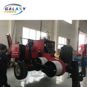 Overhead Line 118kw Puller Tensioner Stringing Equipment 90KN Hydraulic Cable
