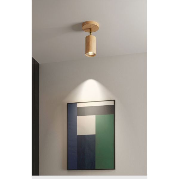 Wood Led Ceiling Lamp With Spot Lights For Living Room Bedroom Corridor Home track lighting(WH-WA-46)