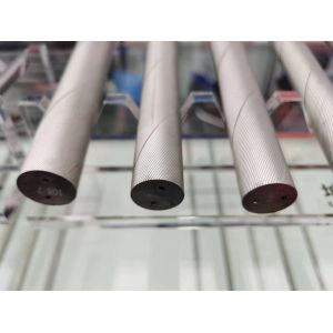 China Cemented Carbide Round Bar Blank Solid Tungsten Carbide Rod With 30 Degree Helix Hole on sale