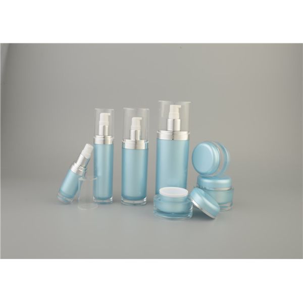 Oval Shape Acrylic Lotion Bottle Plastic Cosmetic Packaging Shangyu Plastic