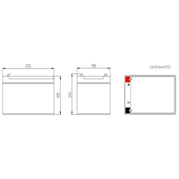 Phosphate Deep Cycle 12V 12Ah AGM Solar Battery CE Certificate lifepo4 lithium battery electric motorcycle battery