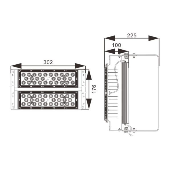 Commercial 100w Led Tunnel Light 5000K Die Cast Aluminum Alloy Housing