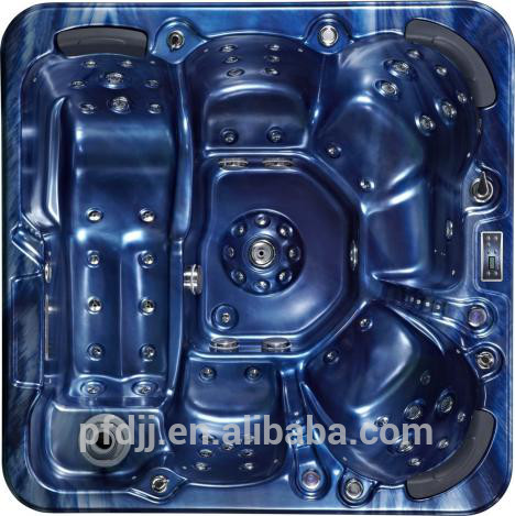 6 Person Capacity Large Whirlpool Tub , Outdoor Whirlpool Tub With Corner Drain