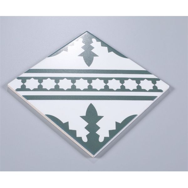 Green Beige 20x20cm Ceramic Rustic Tile Indoor Floor Wall