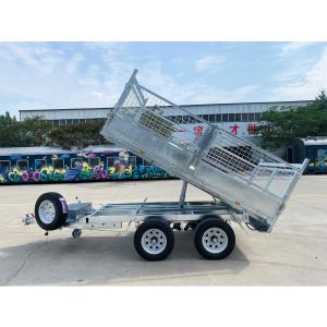 Corrosion Resistant Double Axle Dump Trailer Silver 10x6 Galvanised Trailer