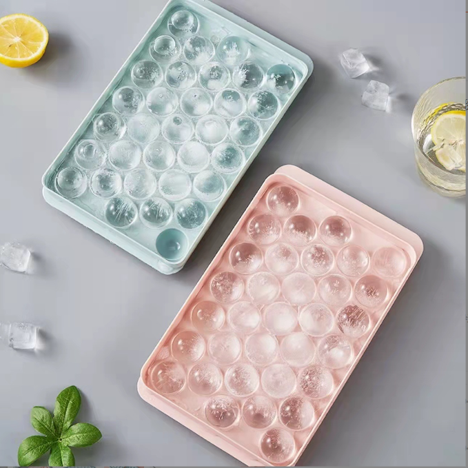 Small Ice Ball Maker Mold Three Sizes Eco-friendly Food Grade Silicone Ice Cube Tray