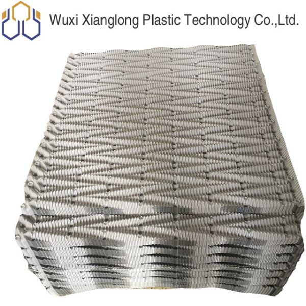 Buy Alkali Resisting Cooling Tower Fill Media PVC Honeycomb Filler 730mm 950mm at wholesale prices