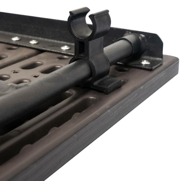 Metal Outdoor Foldable Portable Wood Grain HDPE Plastic Folding Beer Picnic Dining Table