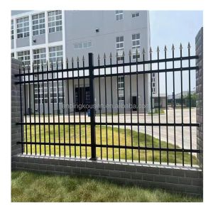 Outdoor Zinc Steel Fence System Easily Assembled without Rust for Home Garden