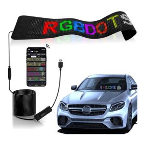 Quality Programmable RGB Car Sign Soft Panel LED Display for Advertise Scrolling Message for sale