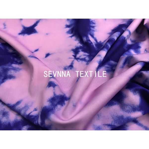 Buy Tie Dyed  150CM Repreve Stretch Activewear Knit Fabric at wholesale prices