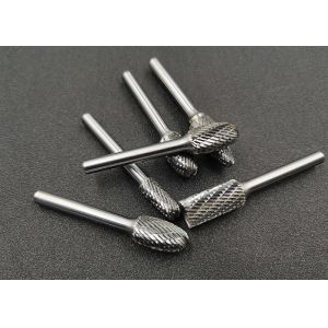 Cylindrical Shape Tungsten Carbide Rotary Burr With Silver Welding
